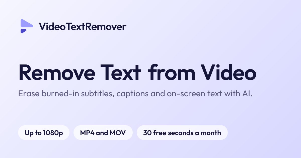 VideoTextRemover