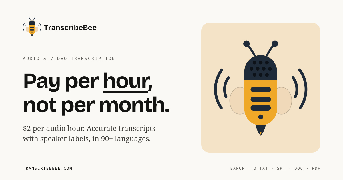 TranscribeBee